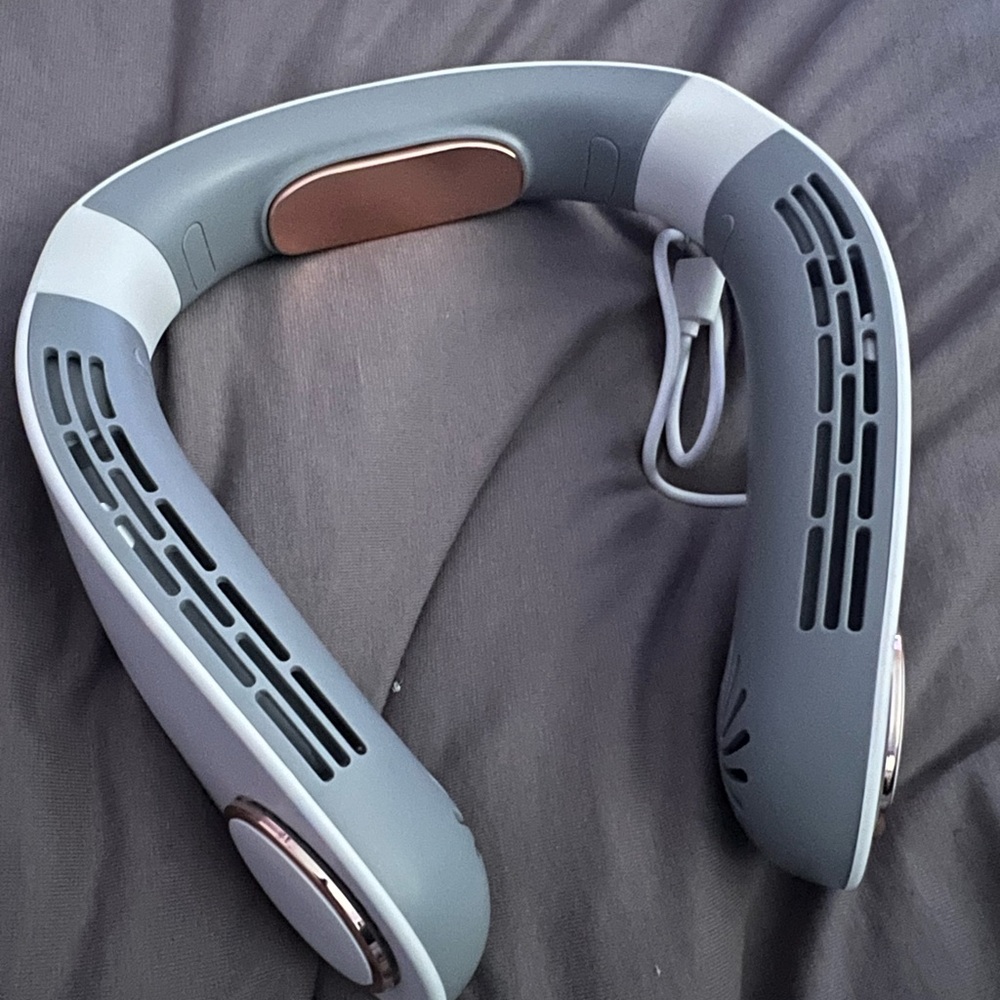 Neck fan with cooling plate